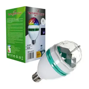 Foco giratorio, luz RGB, wanergy de 3 watts, para fiestas o multifunc…
