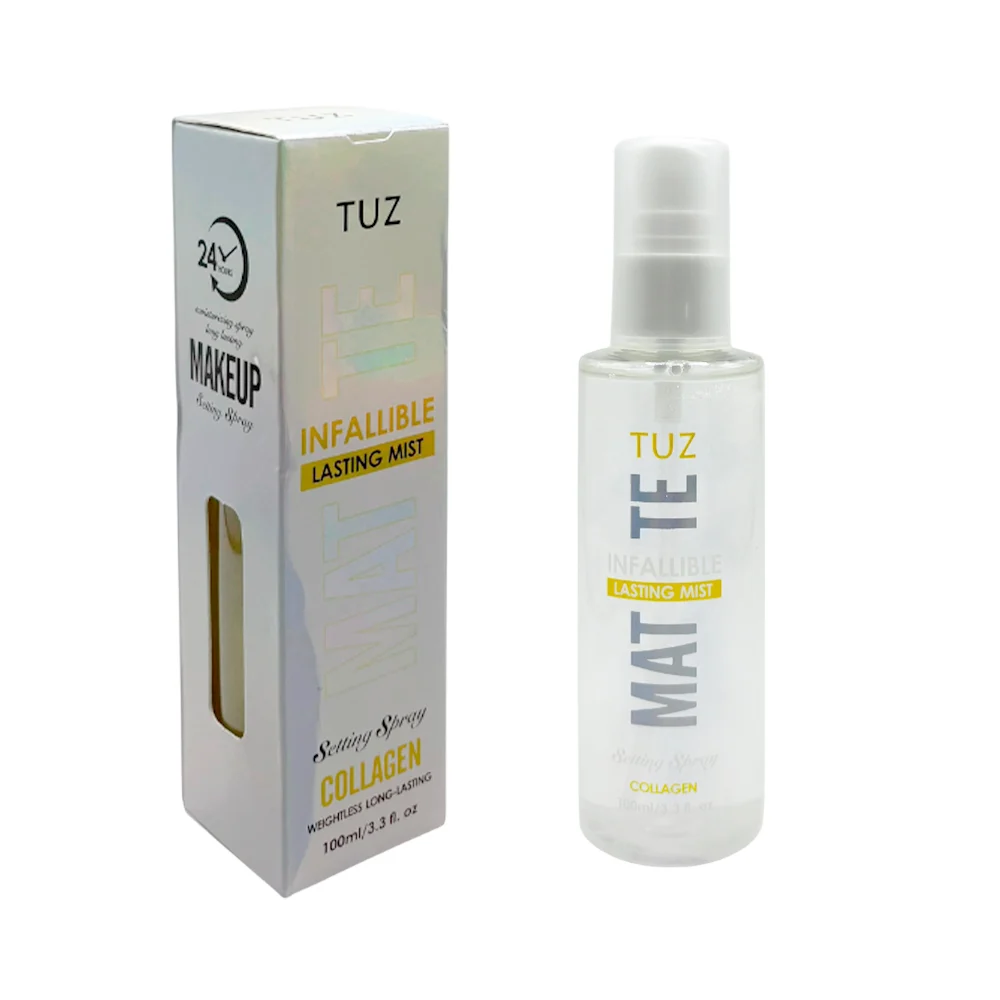 Fijador facial de maquillaje tuz en spray con extracto de colágeno, 1…