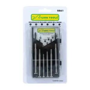 Juego con 6 desarmadores lion tools relojero / 0861