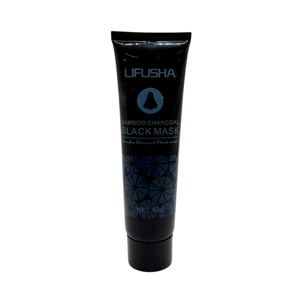 Mascarilla negra facial con extracto de carbón de bambú, 60g / lifush…