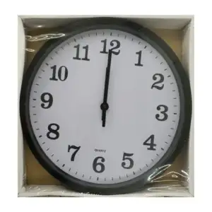 Reloj de pared redondo con fondo mate 30cm / 10862