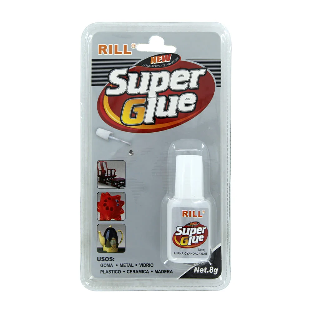 Pegamento liquido transparente con aplicador tipo pincel 8g / super g…