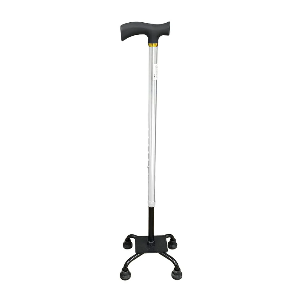 Bastón ortopédico ajustable hasta 87cm con 4 apoyos / 11060