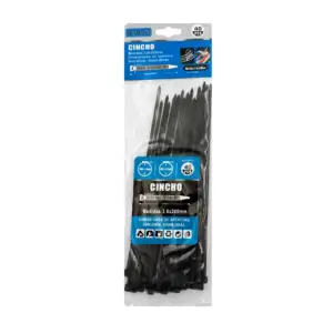 Paquete con 40 cinchos en color negro maxmacia con medidas de 3.6x200…