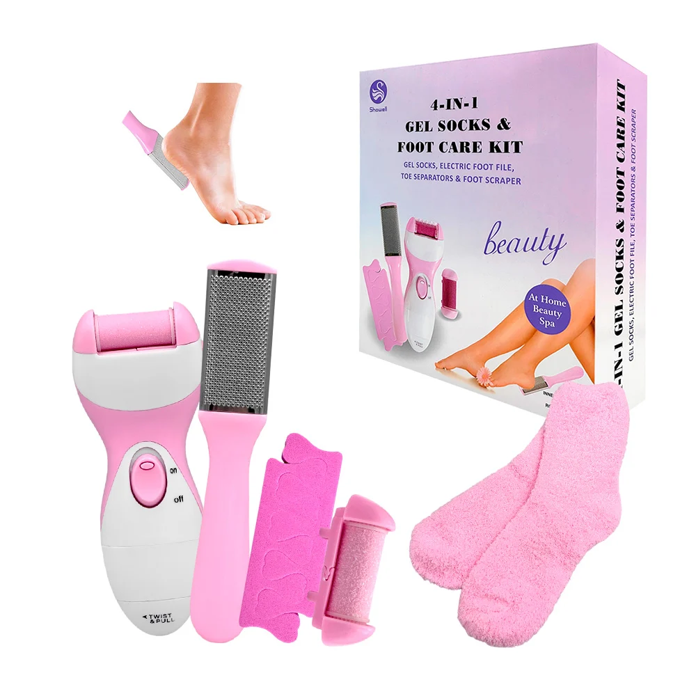 Set de pedicure, esmeril con cabezas intercambiables, lima metálica +…