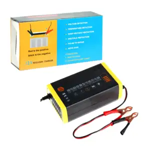 Cargador / reparador de baterías de coche o moto + pinzas de cobre, 1…