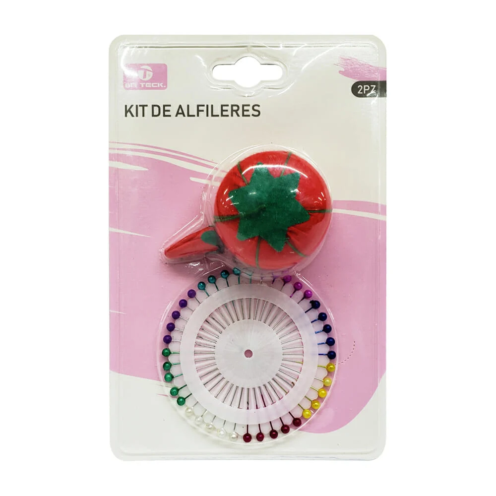 Juego con 40 alfileres y alfilero en forma de verdura, variedad de di…