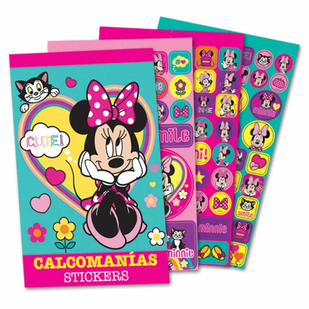 Block de stickers calcomanías granmark con diseño de minnie mouse / 152-623