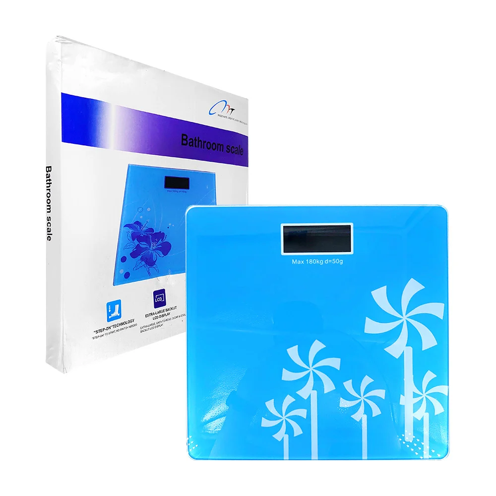 Báscula personal con forma cuadrada, variedad de colores / bathroom scale / bpn6608 / 16573 / 16116