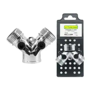 Adaptador conector metálico 3/4" lion tools de zinc en forma de y, 19…