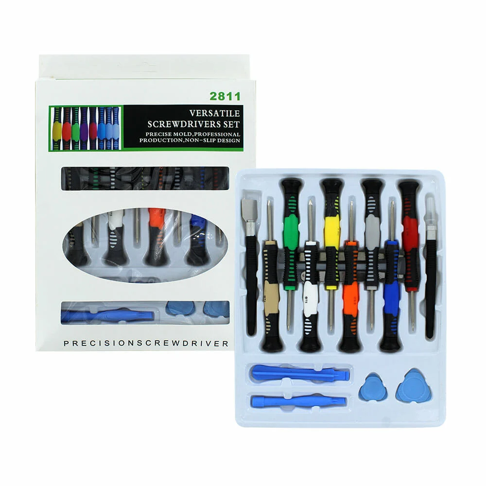 Set 8 desarmadores para celular + accesorios 2811 / gj-326 / lsd-6131