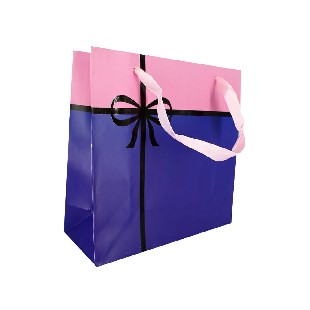 1pza Bolsa de regalo chica de cartón, variedad de diseños, 18x2 / 21x…