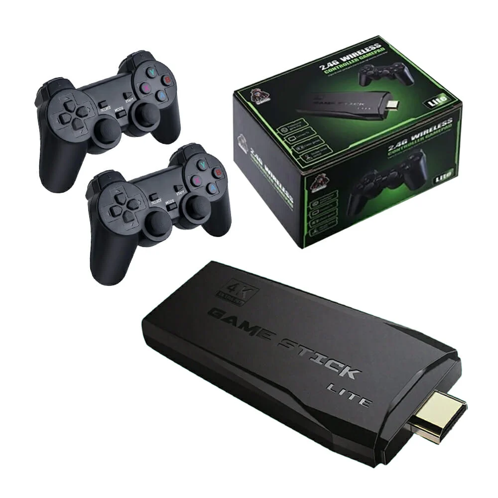 Consola de video juegos retro con 2 controles inalámbricos y memoria …