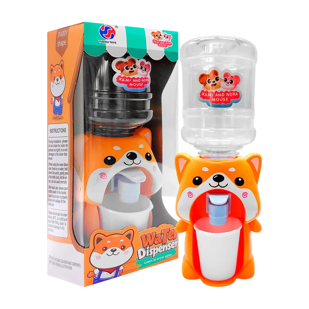 Dispensador pequeño en forma de perrito kawaii con mini garrafón, var…