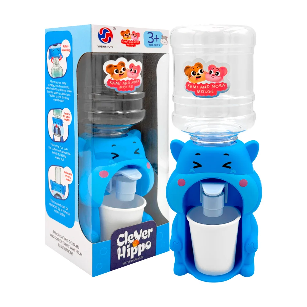 Mini dispensador en forma de hipopotamo kawaii + mini garrafón de plá…