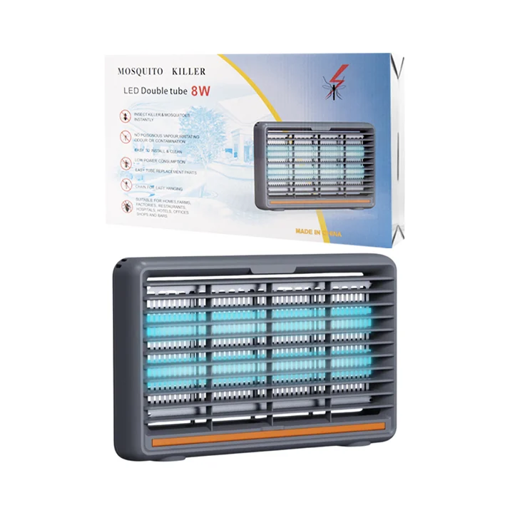 Lámpara - rejilla de plástico mata mosquitos eléctrico pequeño de dob…
