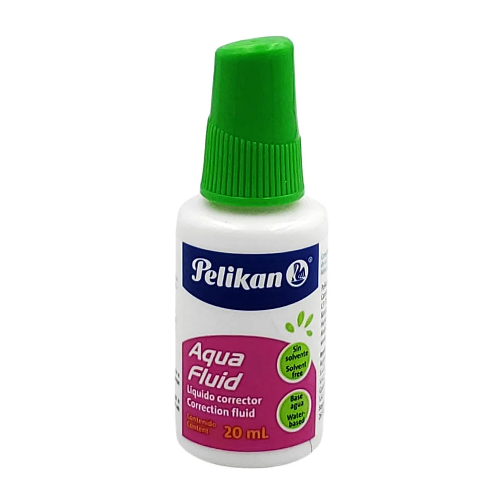 1pza corrector líquido pelikan aqua fluid en brocha, 20ml / 01590000