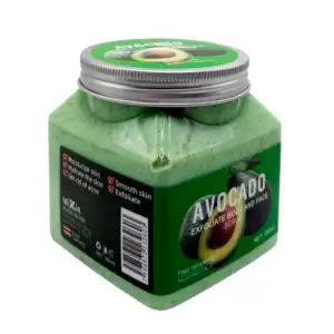 Crema exfoliante facial y corporal con extracto de aguacate, 350ml / …