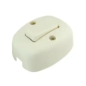 1pza Apagador sencillo ovalado sanelec de plástico / 2461