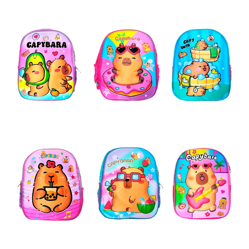 1pza Mochila pequeña infantil de 2 compartimientos, con relieve 3d es…
