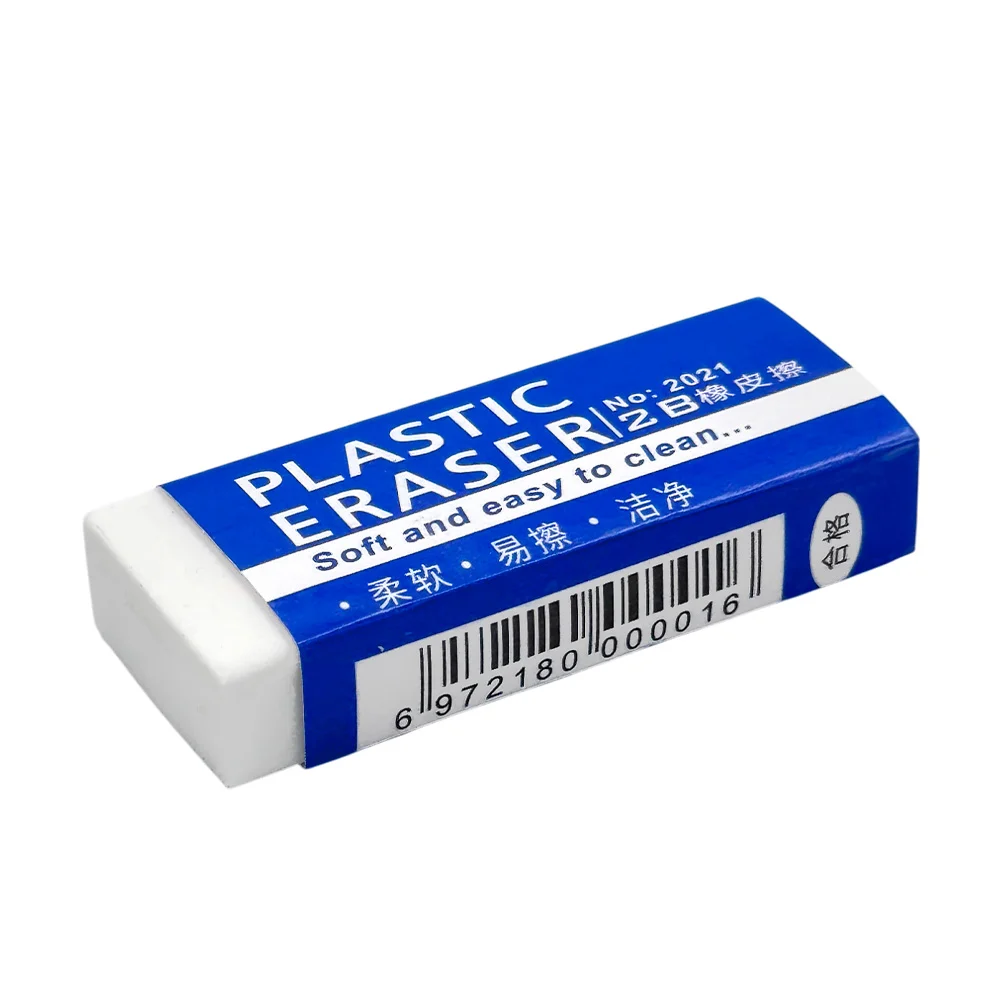 1pza Borrador / goma rectangular, 4.5x2cm / plastic eraser / 2021 / 0…