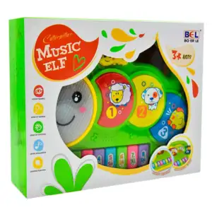 Piano juguete interactivo music elf de pilas con luz y sonido diseño …