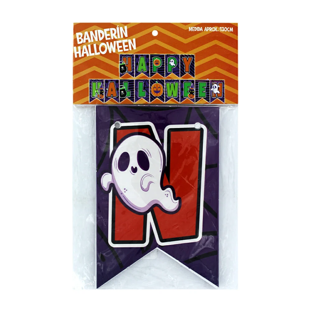 Guirnalda / banderín 130cm para decoración de halloween o día de muer…