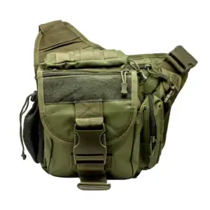 Mochila pechera táctica de 7 compartimientos con velcro y broche gran…
