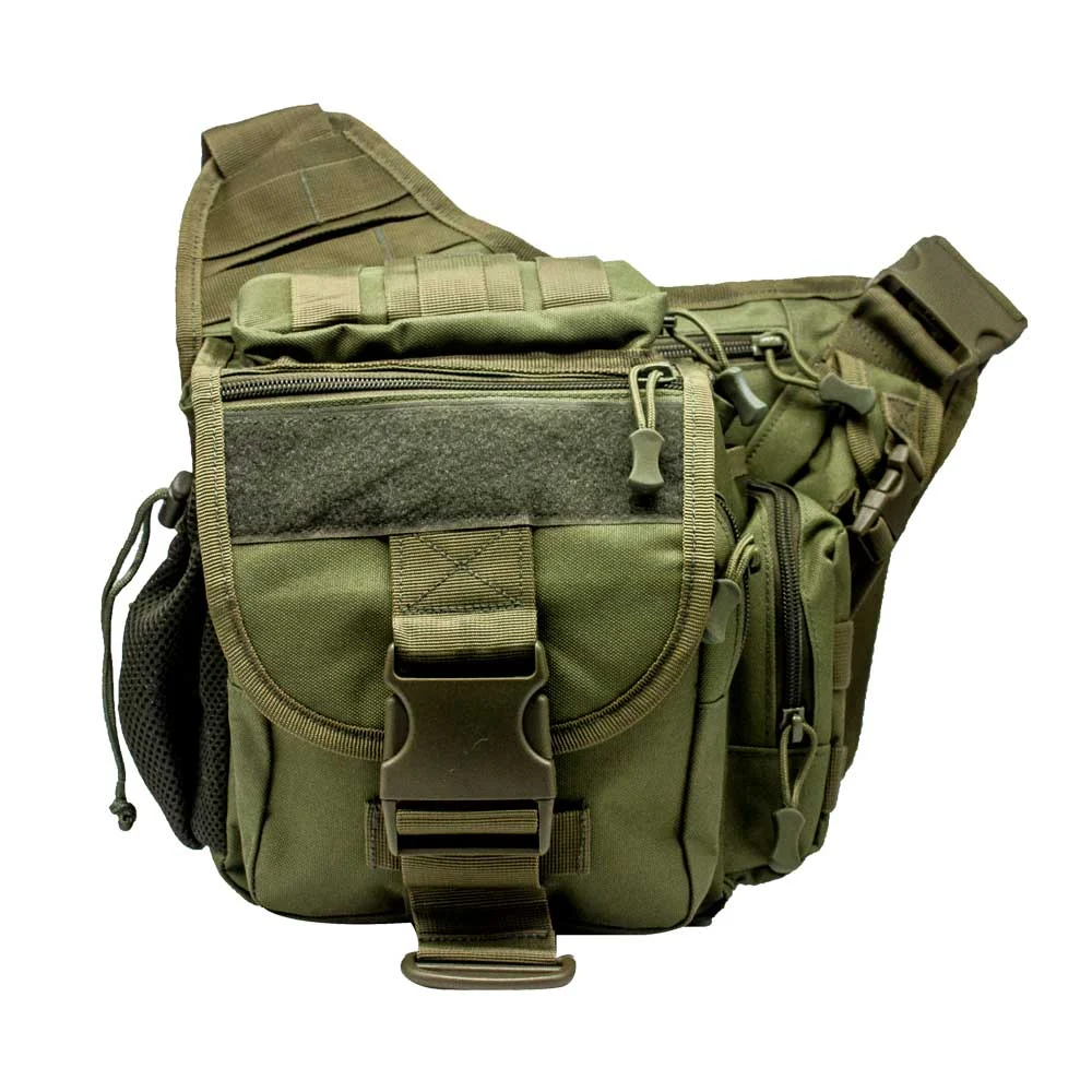 Mochila pechera táctica de 7 compartimientos con velcro y broche gran…