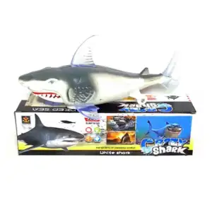 Tiburón móvil de juguete con proyección de peces, luz y sonido / 373-…