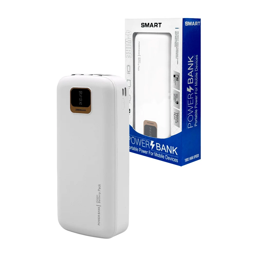 Power bank 20000mah indicador de carga, múltiples cables de carga, co…