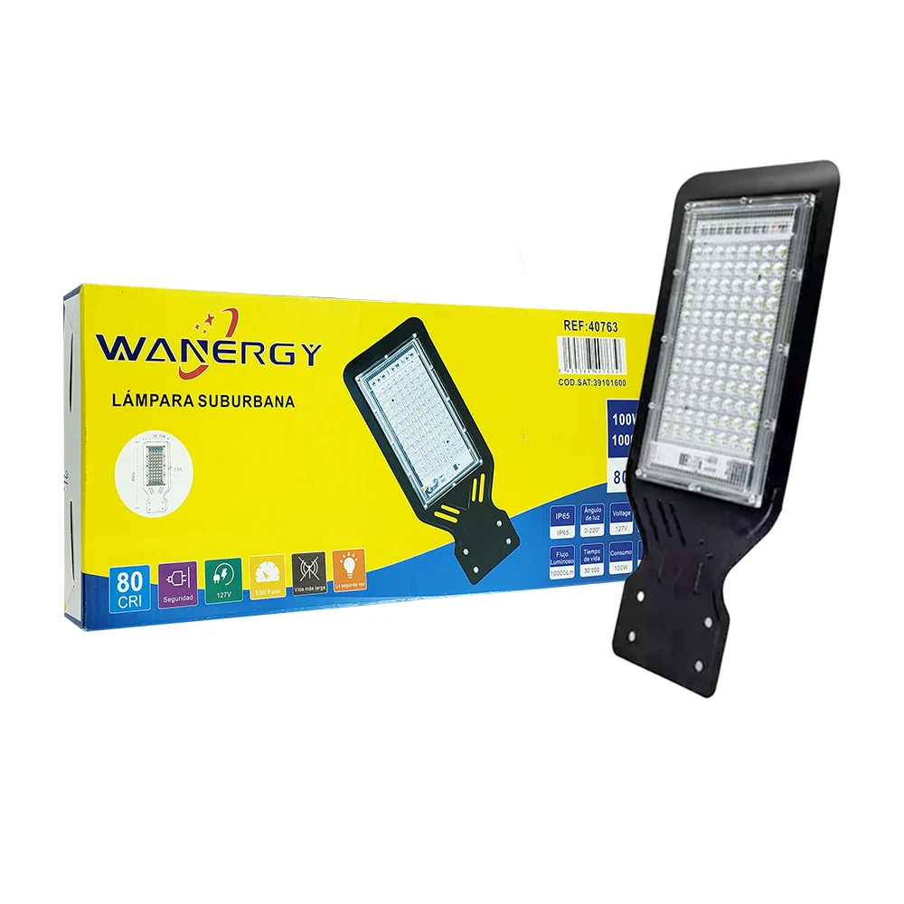 Lámpara suburbana wanergy ip65, 100w / 8000k 40763