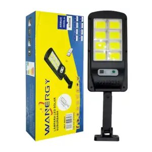Lámpara solar suburbana wanergy luz led fría con protección ip65, con…