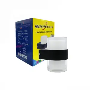 Lámpara wanergy doble led para pared impermeable 3000k + 18w 40915