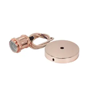 Socket colgante vintage e27 con cable textil de 50cm / 40935