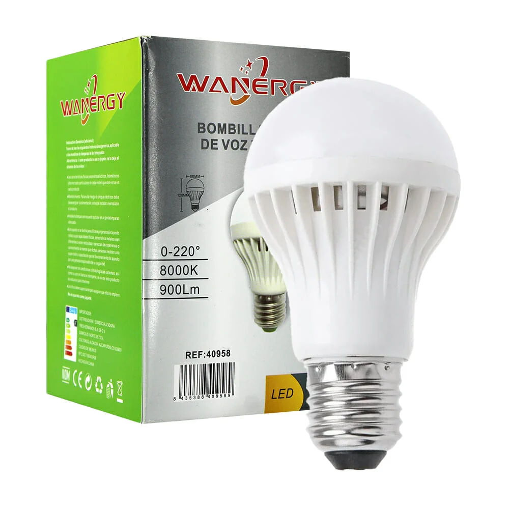 Foco bombilla led wanergy de control inteligente por voz y consumo de…