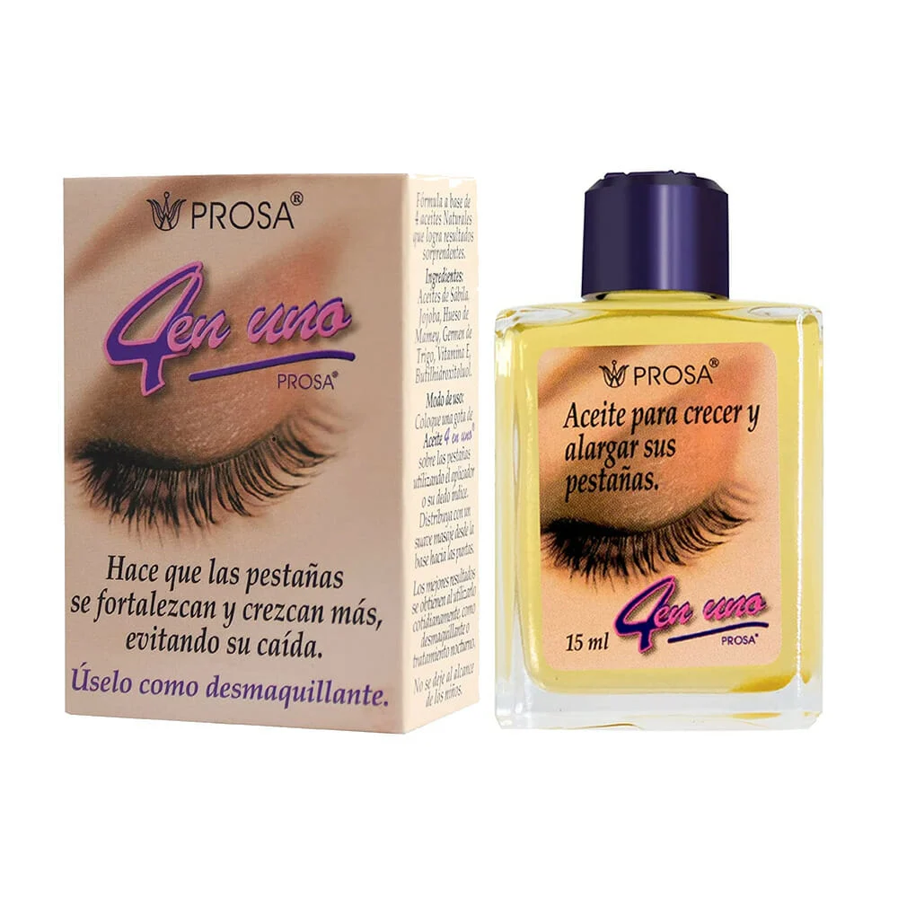 Aceite prosa 4 en 1 para alargar y dar crecimiento a pestañas 15ml / …