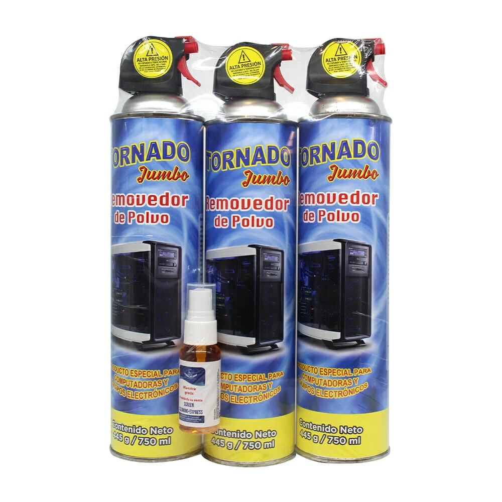 Paquete con 3 removedores tornado jumbo de polvo 445g-750ml y limpiad…