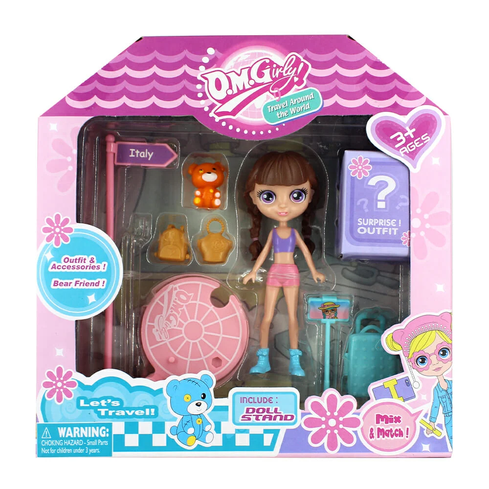 Muñeca de juguete con outfit sorpresa y accesorios, variedad de diseñ…