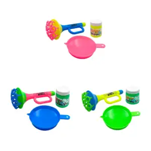 Blíster con 1 dispensador de burbujas tipo trompeta + bote de jabón, …