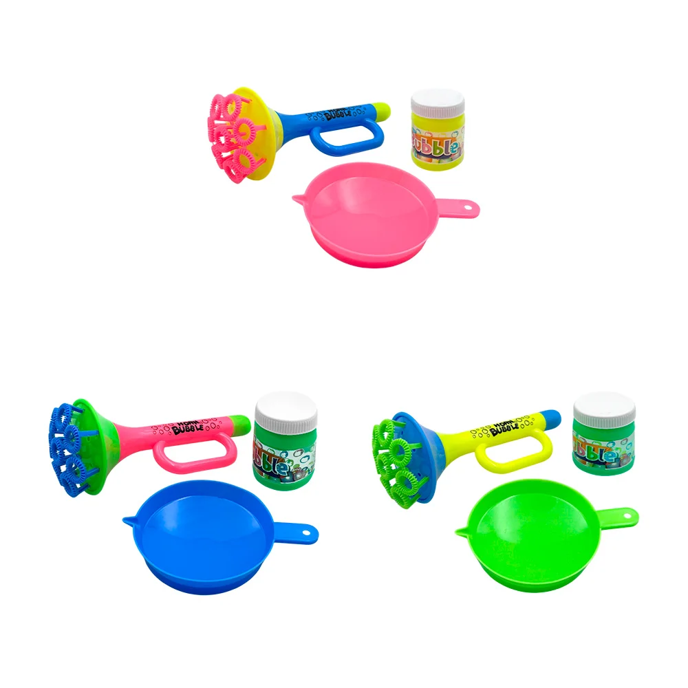 Blíster con 1 dispensador de burbujas tipo trompeta + bote de jabón, …