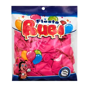Paquete con 50 globos de latex fiesta rubí color rosa perla, 9in / ro…