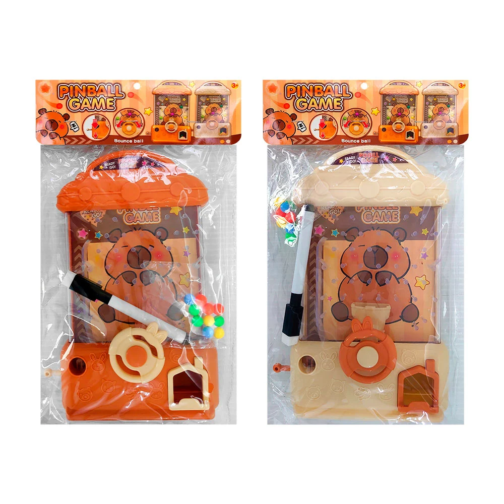 Juguete de pinball, estampado de capibara, pizarrón trasero y cuerpo …