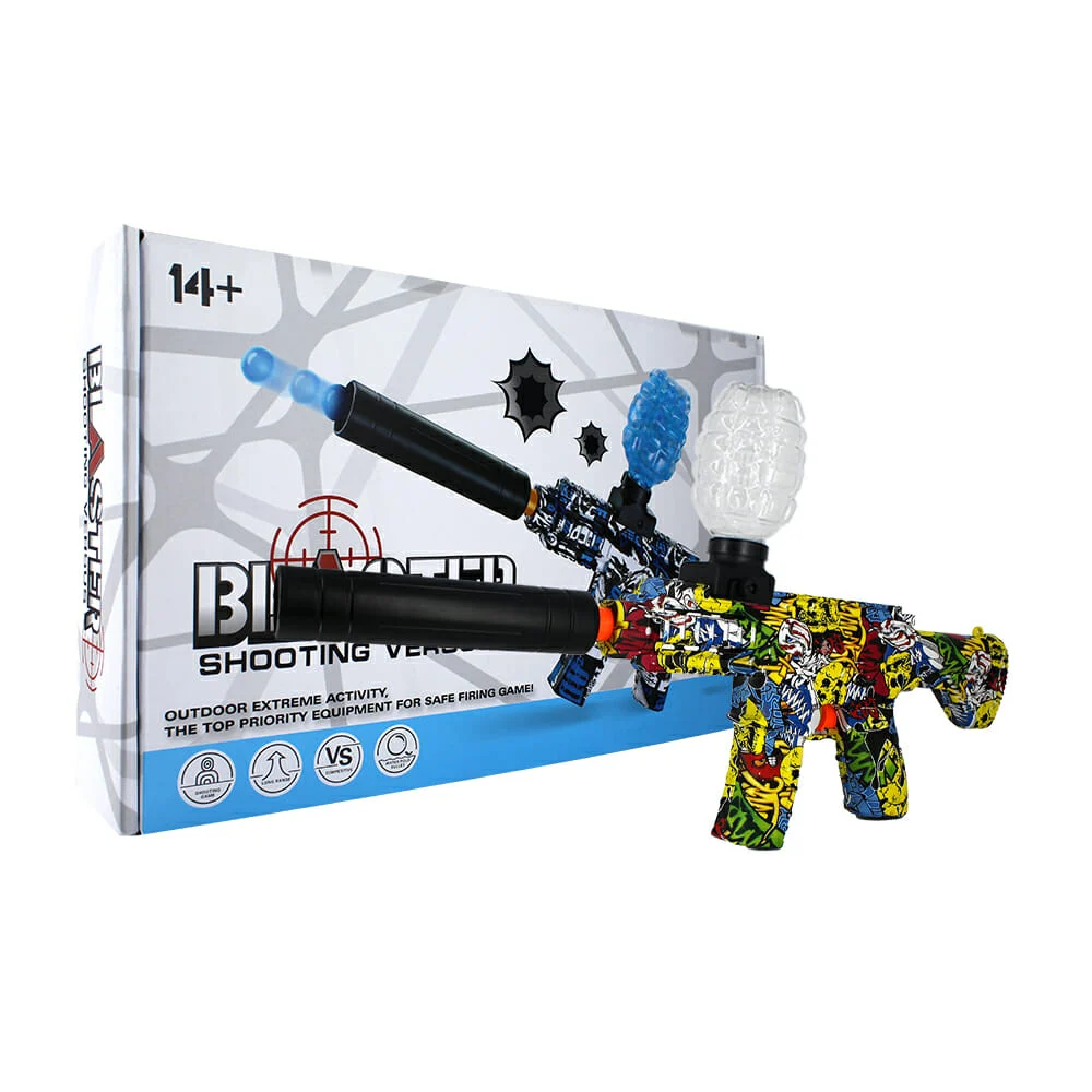 Pistola / ametralladora recargable de hidrogel 7-8mm, diseño de grafi…