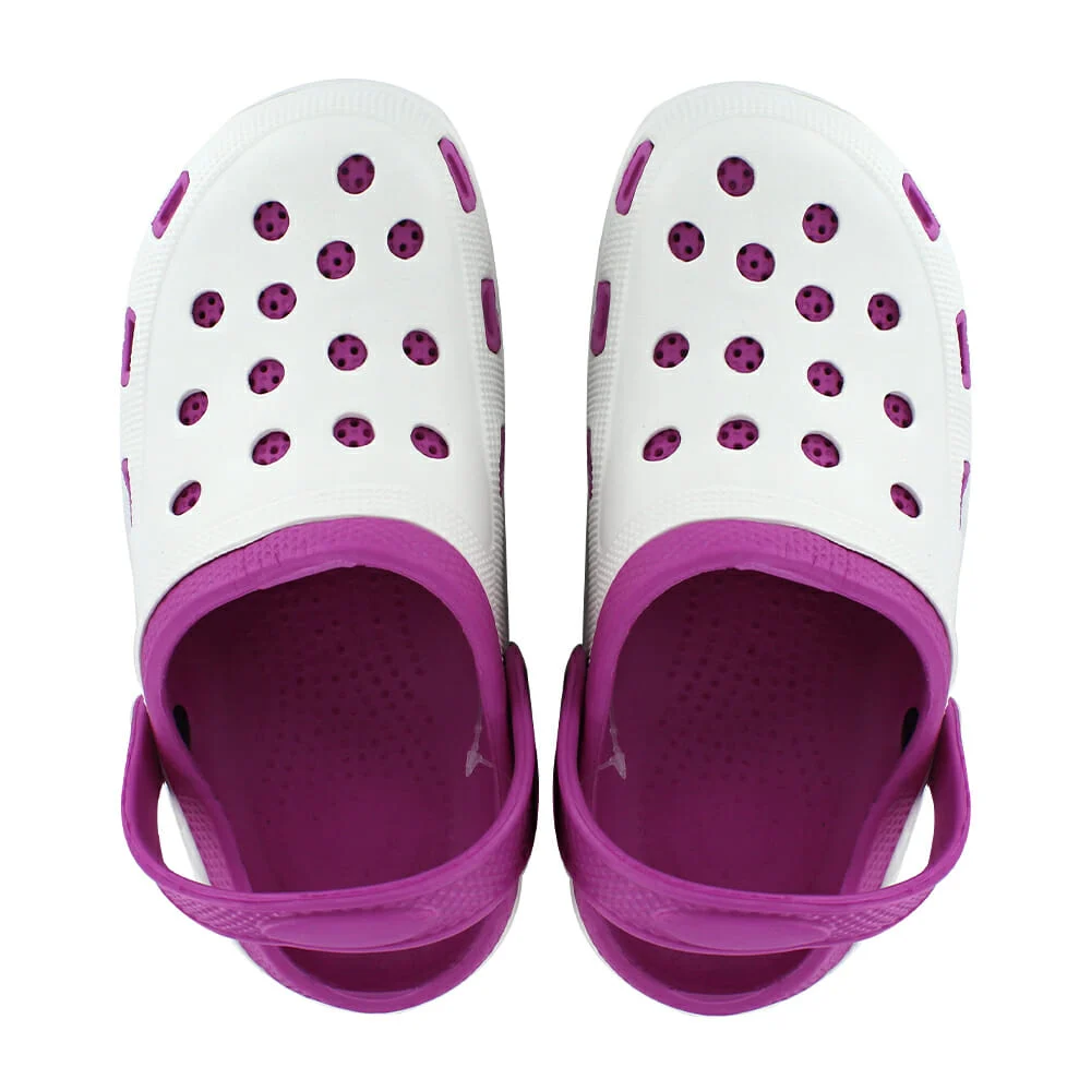 Par de sandalias tipo crocs sin diseño, variedad de colores y tallas …