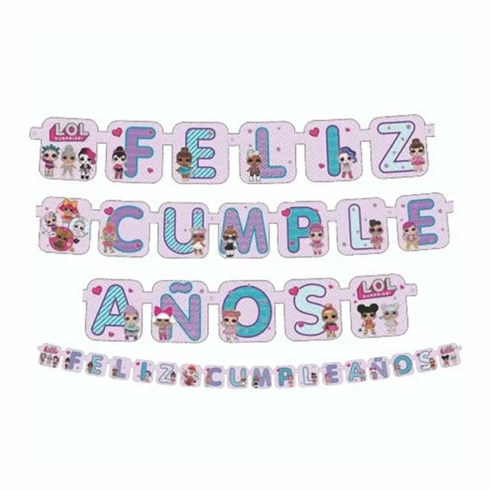 Banner letreto móvil feliz cumpleaños de 18 piezas granmark con diseñ…