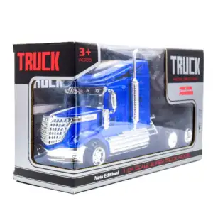 Tráiler / camión de juguete con fricción a escala 1:24 con luces y so…