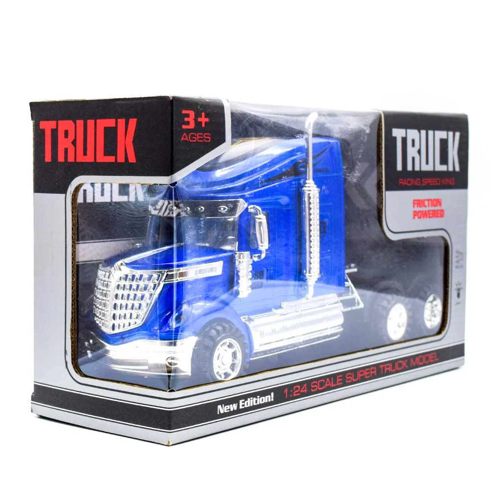 Tráiler / camión de juguete con fricción a escala 1:24 con luces y so…