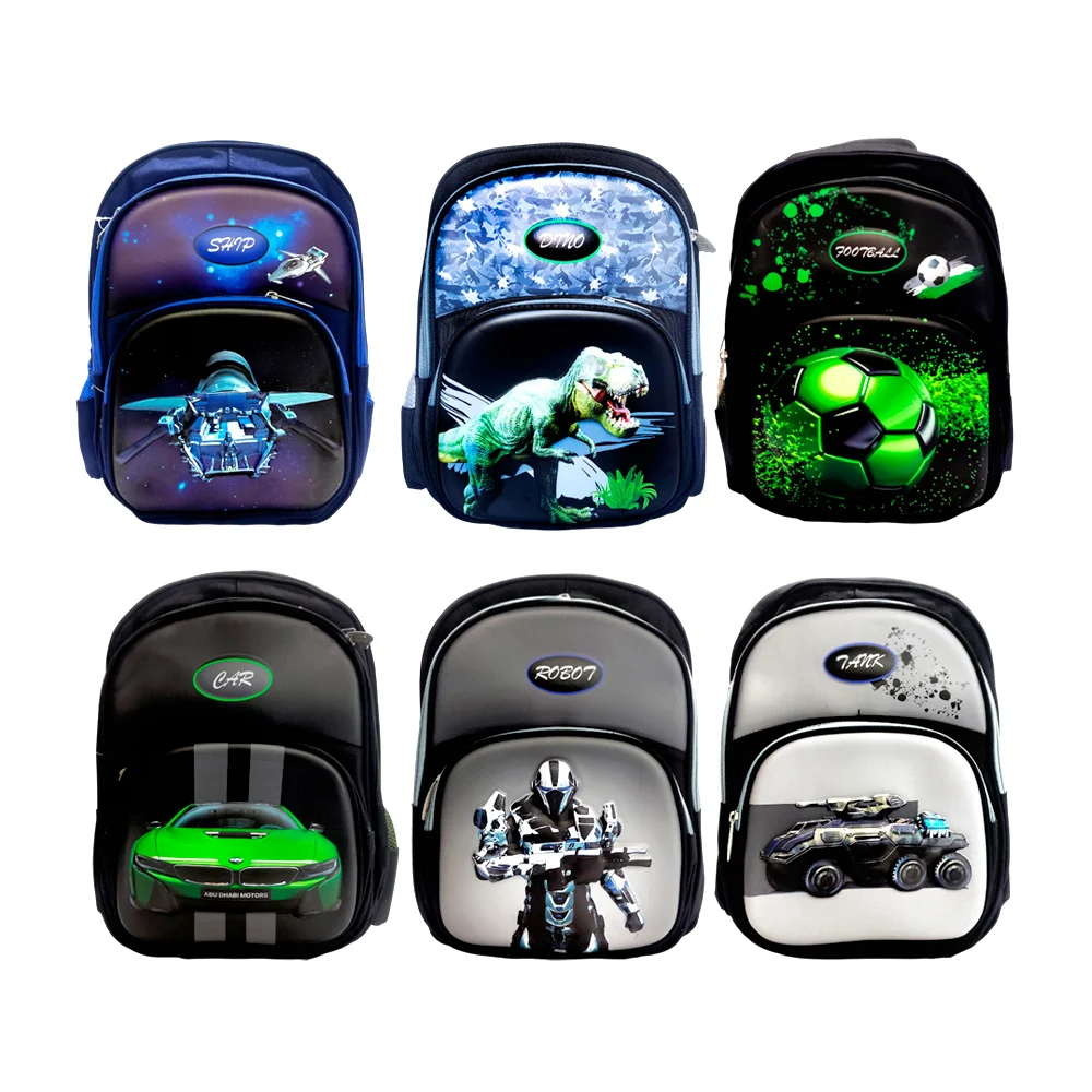 Mochila infantil con 3 compartimentos y diseño animado con relieves y…