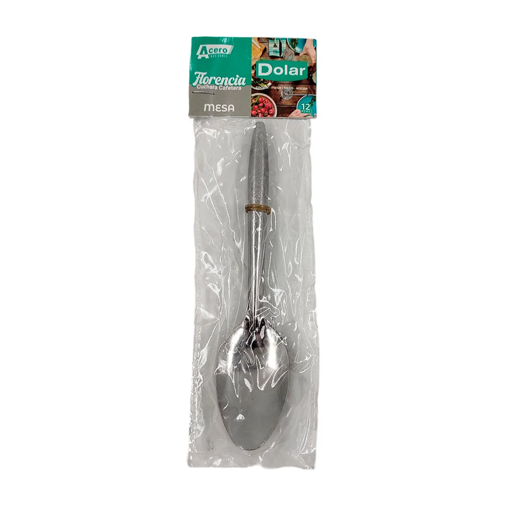 Paquete con 12 cucharas cafetera florencia / dolar / 72040